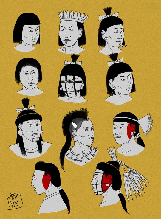 Peinados aztecas 