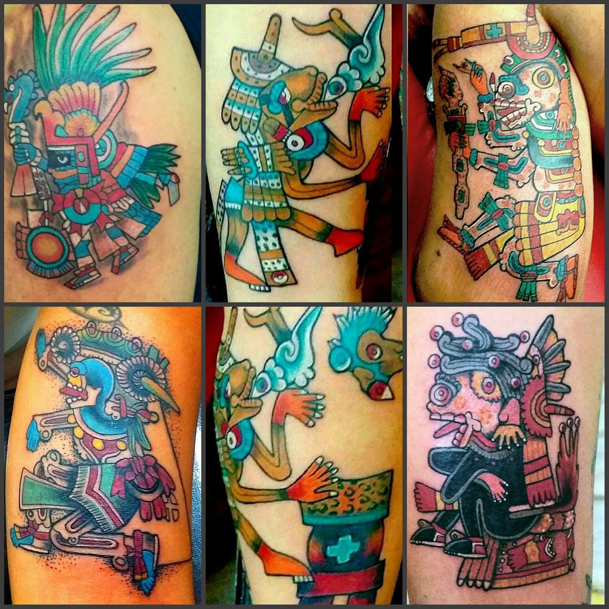 Tatuaje prehispánico por Alberto Rojo
