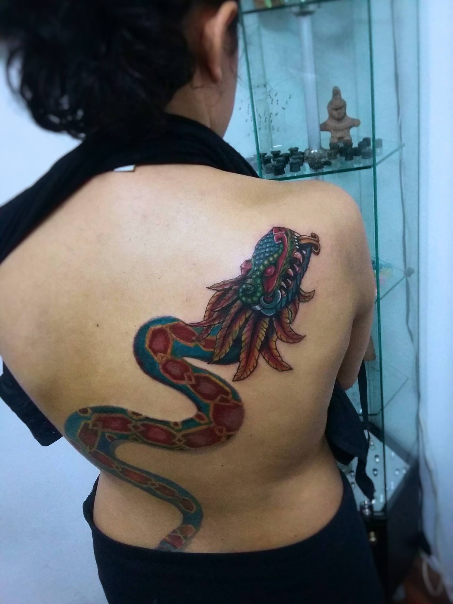Tatuaje de la 'La serpiente emplumada' 
