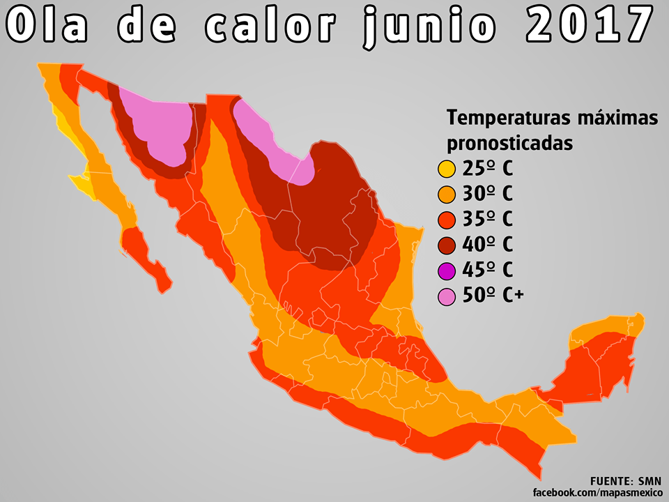calor mapas mexico