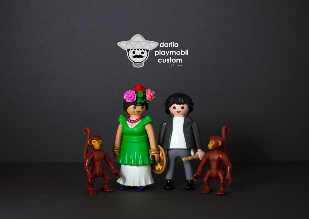 Frida Kahlo y Diego Rivera en Playmobil