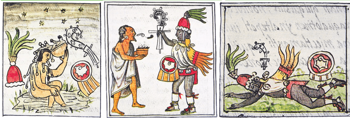Tezcatlipoca y Quetzalcóatl
