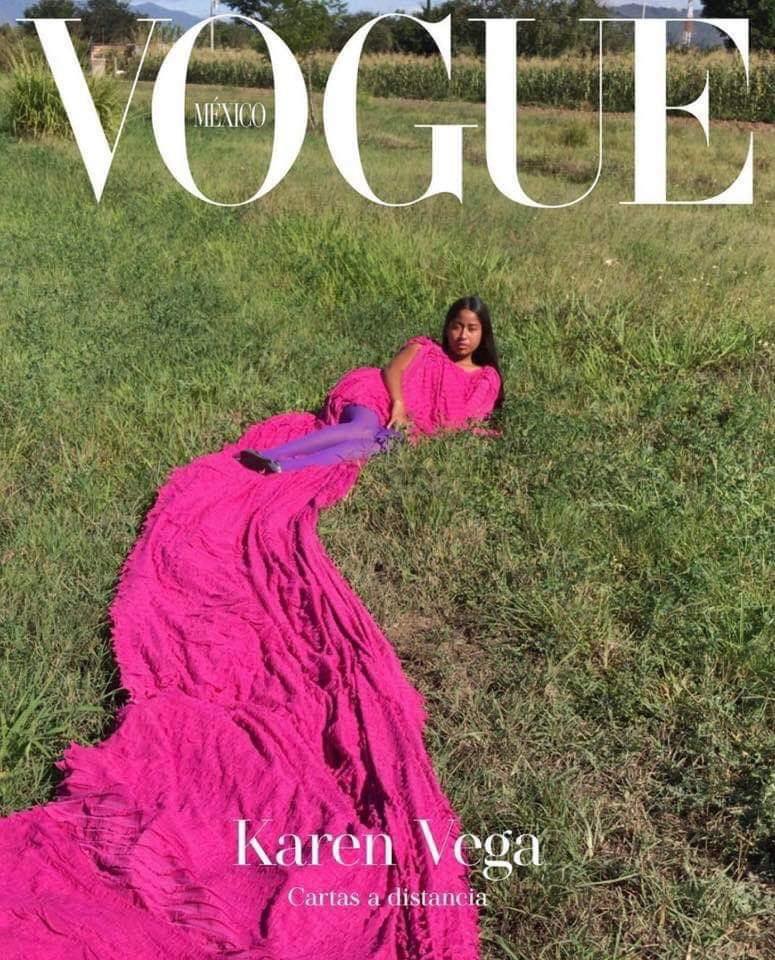Karen Vega, primera modelo oaxaqueña en portada de Vogue rompe paradigmas